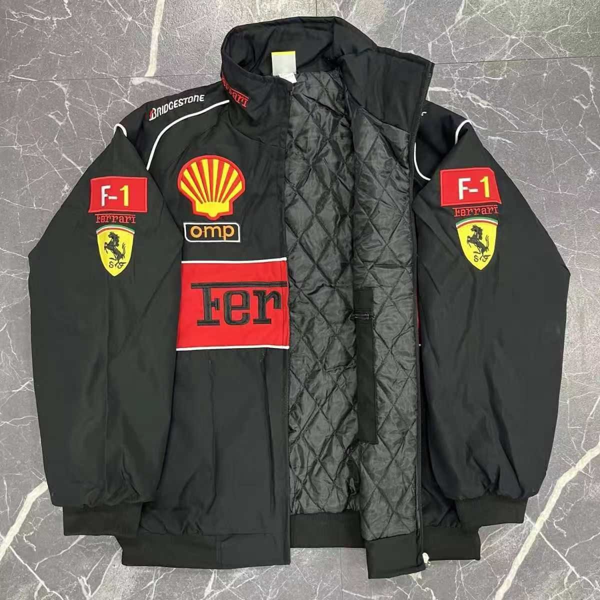 人気推薦」Ferrari フェラーリ F1 レーシングジャケット ブルゾン 刺繍