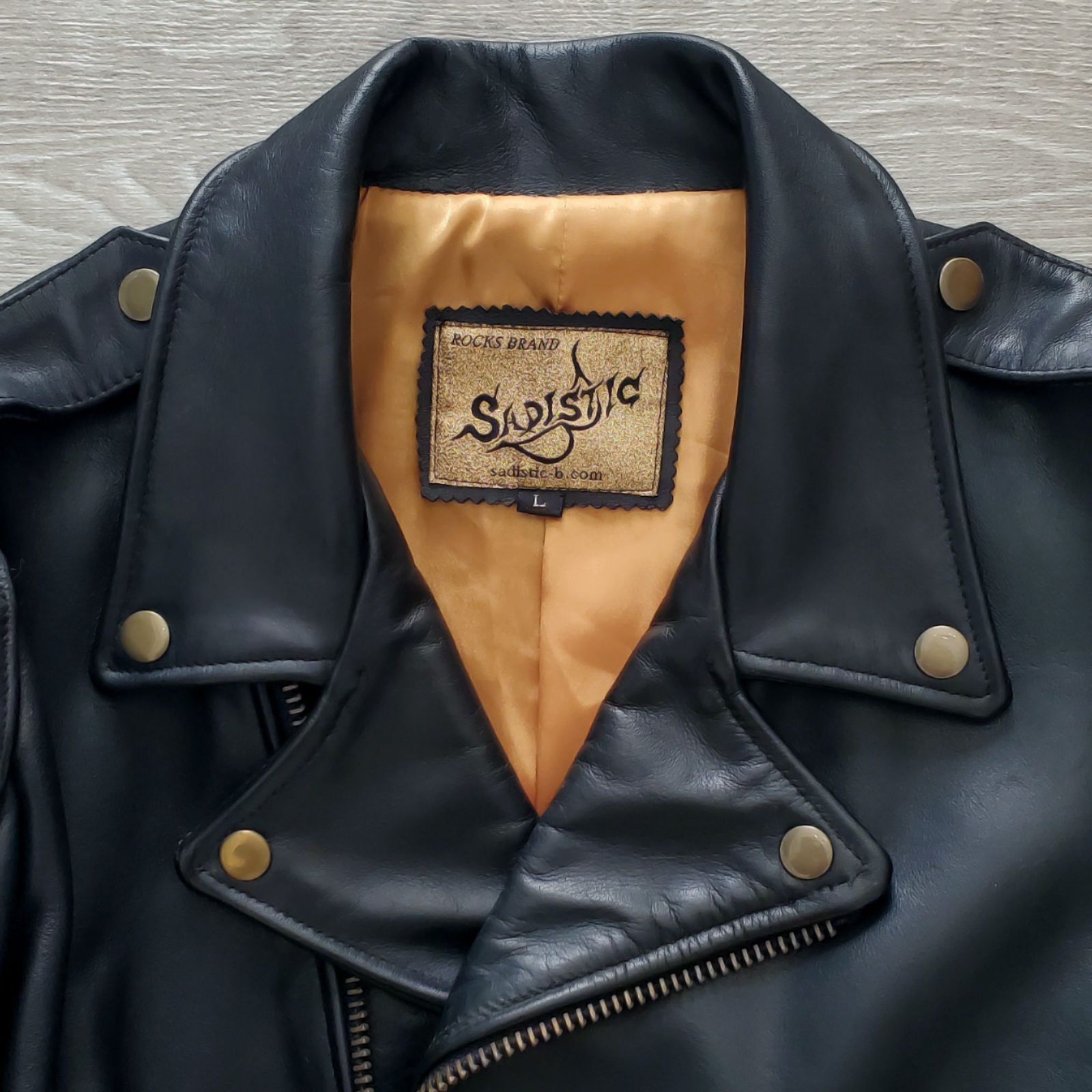 SADISTIC-B サディスティックビー□美品 牛革 バトルスーツ ライダース