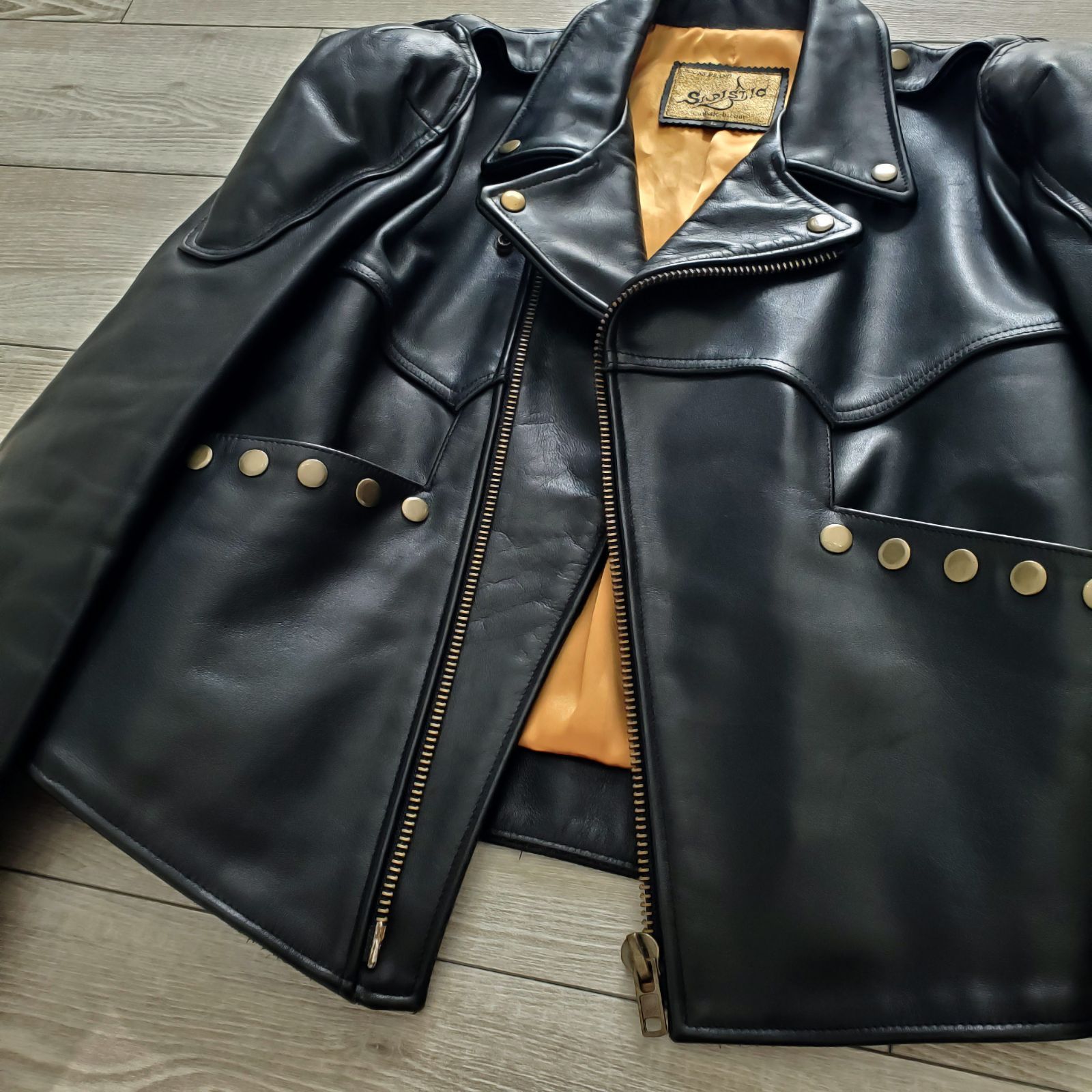 SADISTIC-B サディスティックビー□美品 牛革 バトルスーツ ライダース