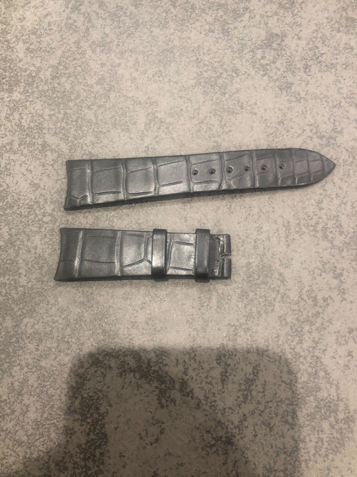 純正オーデマピゲミレネリーレディース用 黒革時計ベルト 未使用に近い