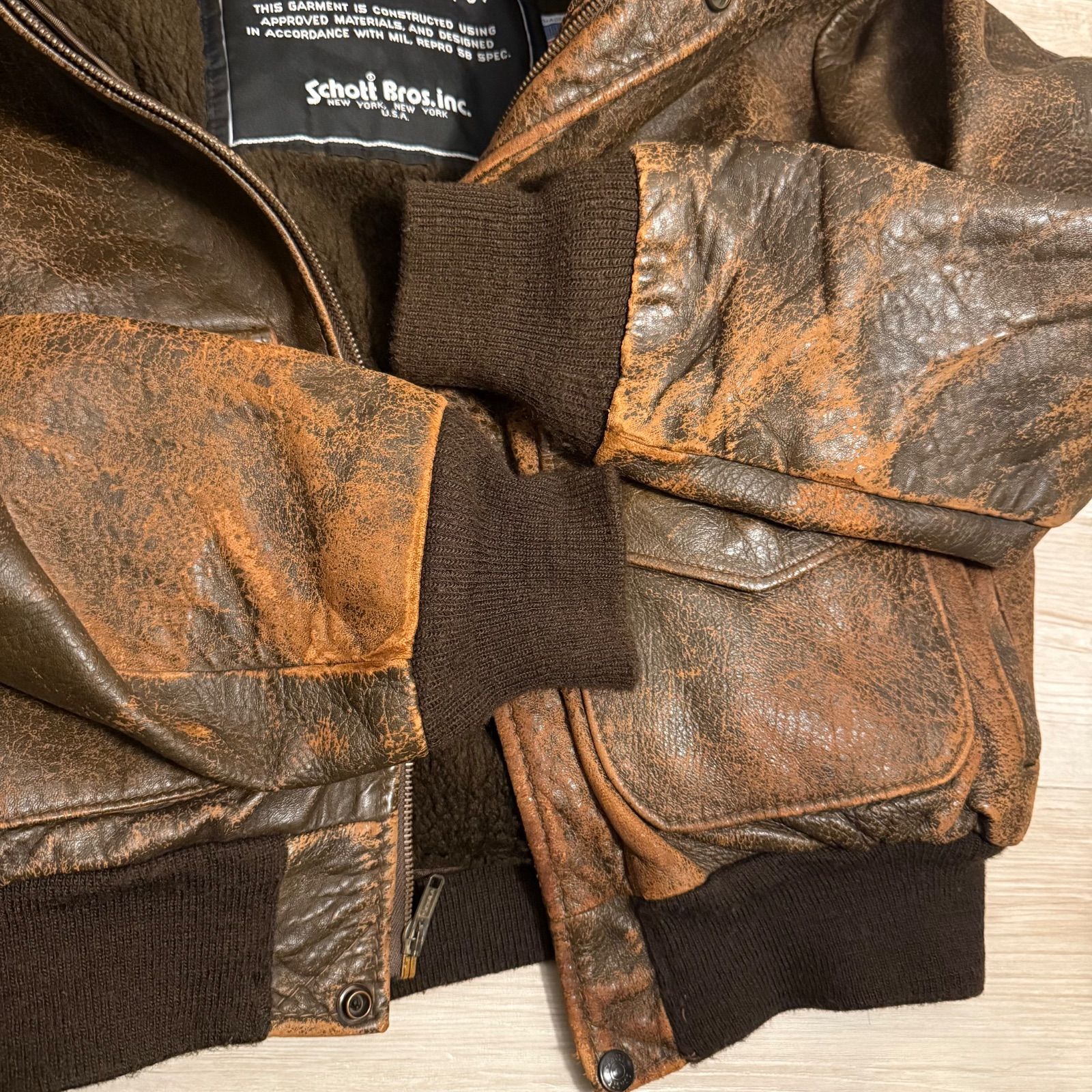 ✨Schott ショットschott ショット G1フライトジャケット レザー