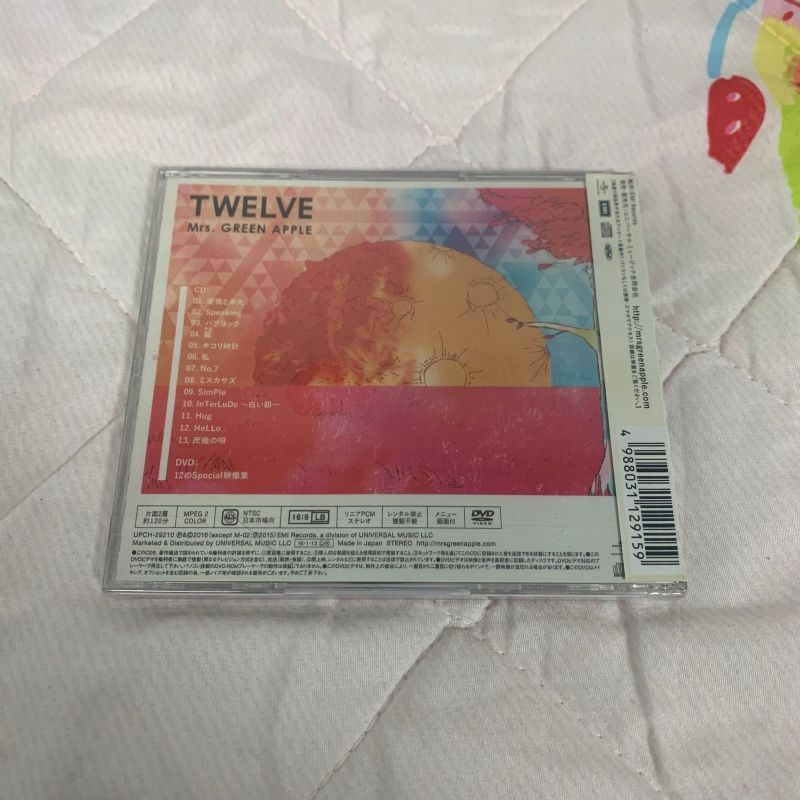 Mrs. GREEN APPLE TWELVE 初回限定盤 CD+DVD - メルカリ