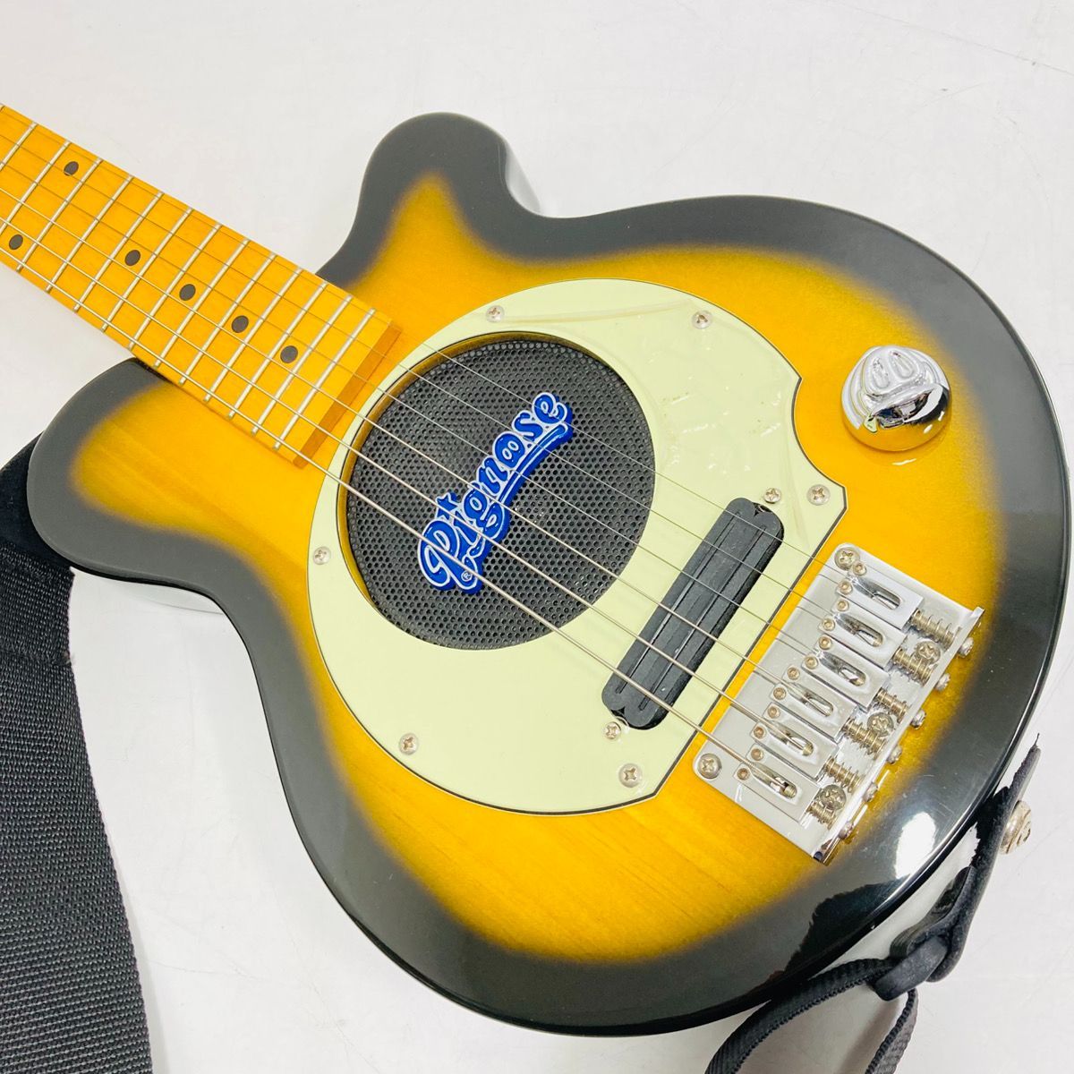 PIGNOSE PGG イエロー エレキギターセット ケース 上140 PIGNOSE PGG