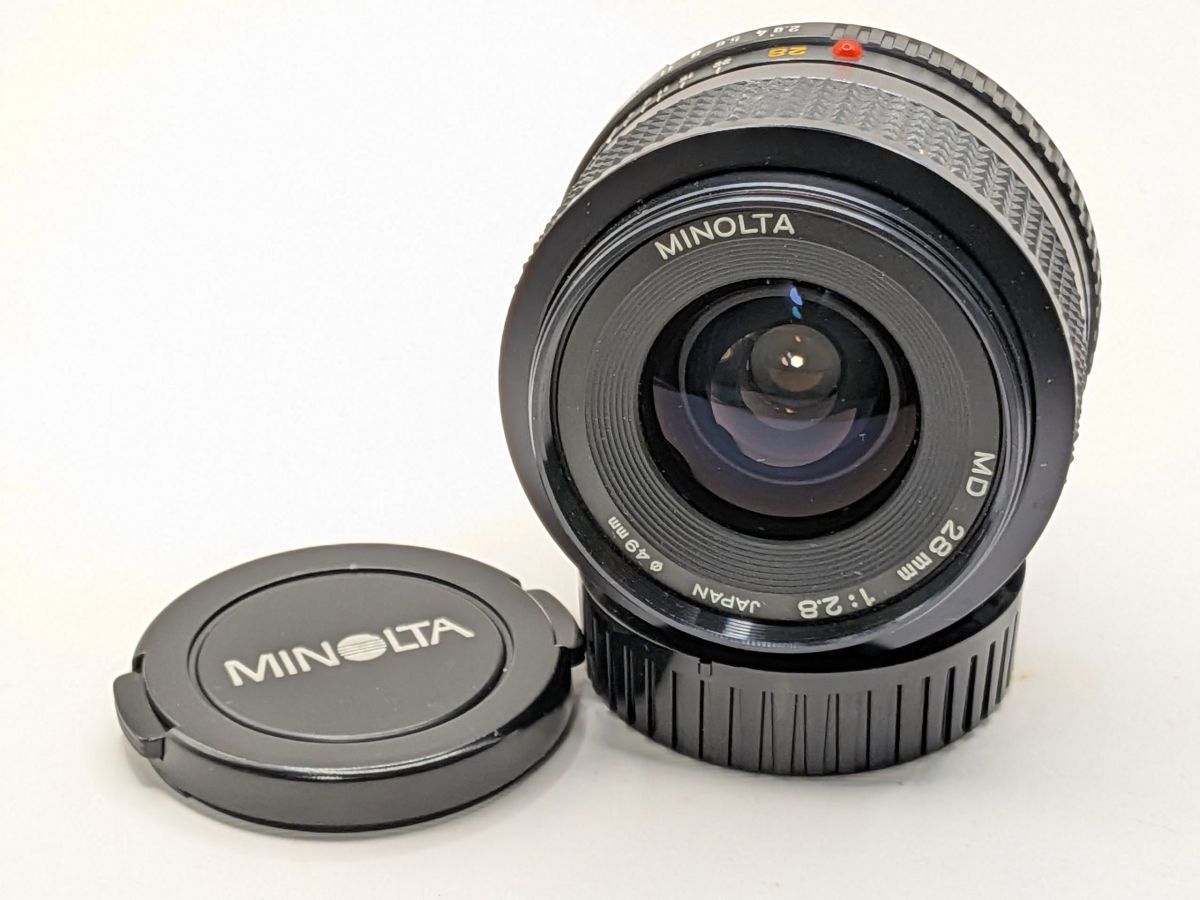 ☆美品☆ ミノルタ Minolta New MD 28mm F2.8 単焦点 広角レンズ