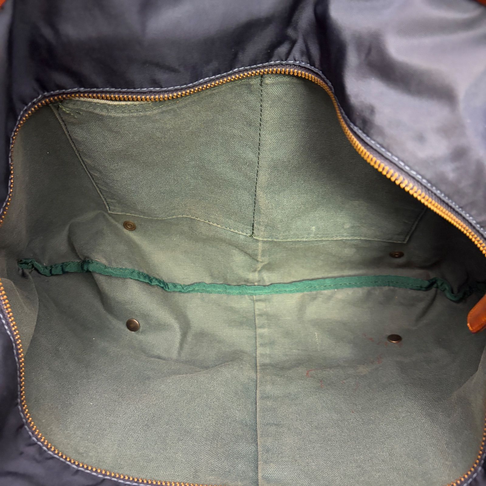 ✨Felisi フェリージ ナイロン×レザー トートバッグ ネイビー