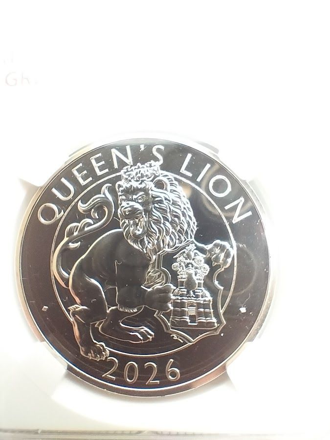 NGC MS69 DPL 2026年 イギリス 5PD クイーンズ ライオン チューダー