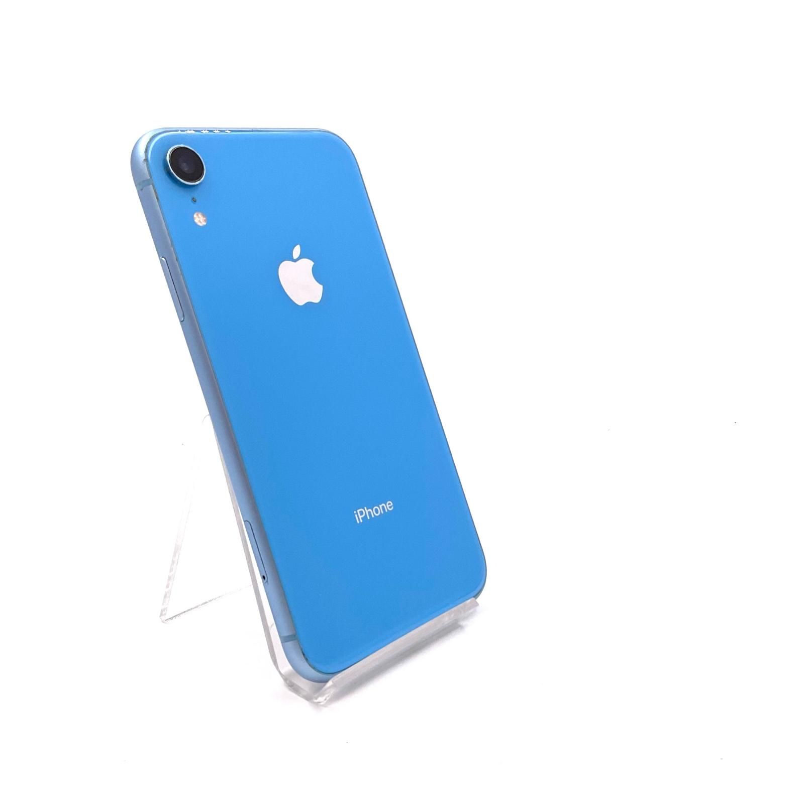 iPhone XR 64GB ブルー SIMフリー 動作確認済 81%【全額返金保証