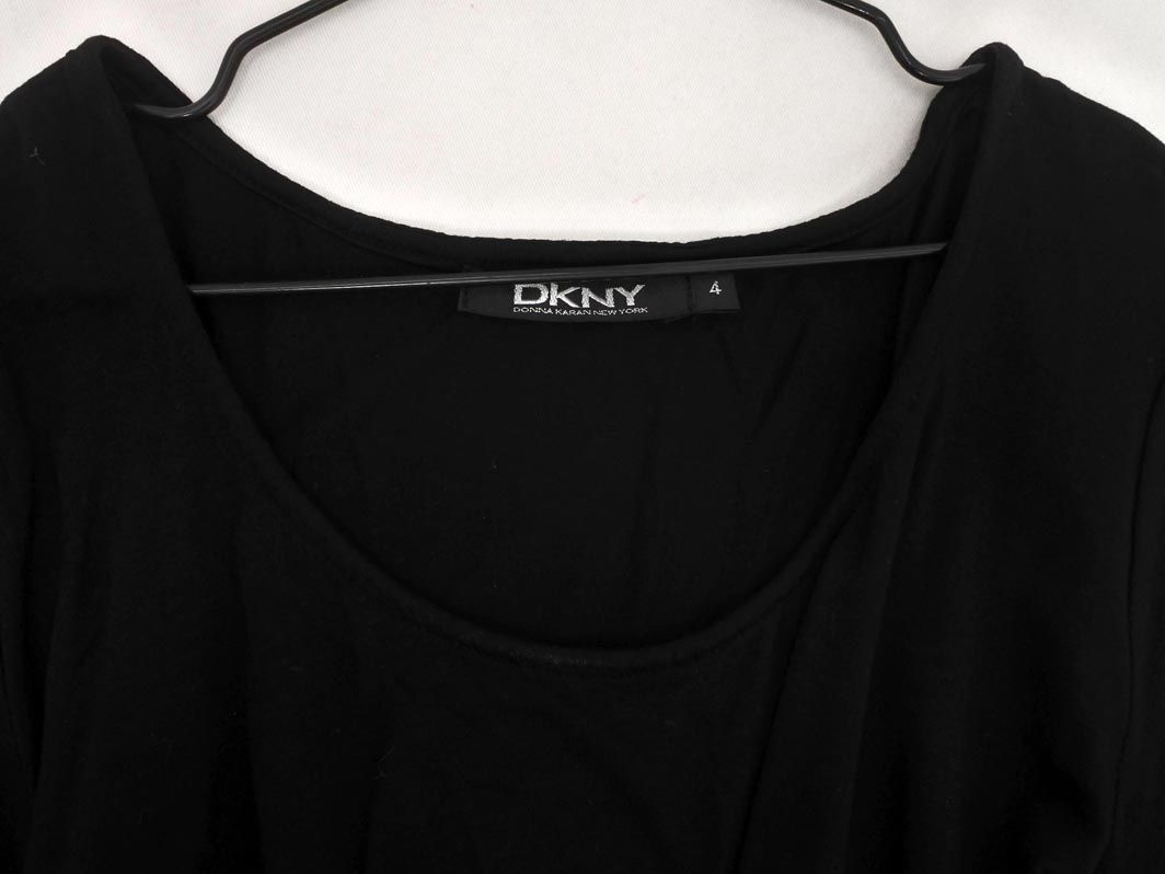 DKNY ダナキャランニューヨーク ドッキング ワンピース size4/黒