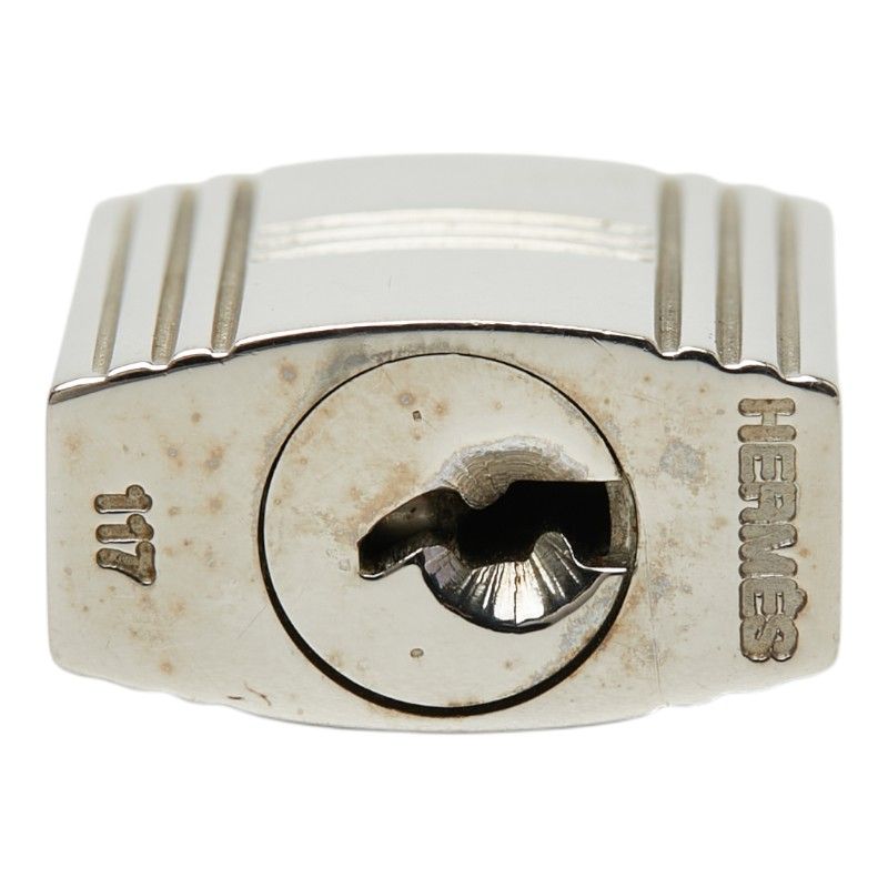 エルメス カデナ 南京錠 カギ セット シルバー メタル レディース