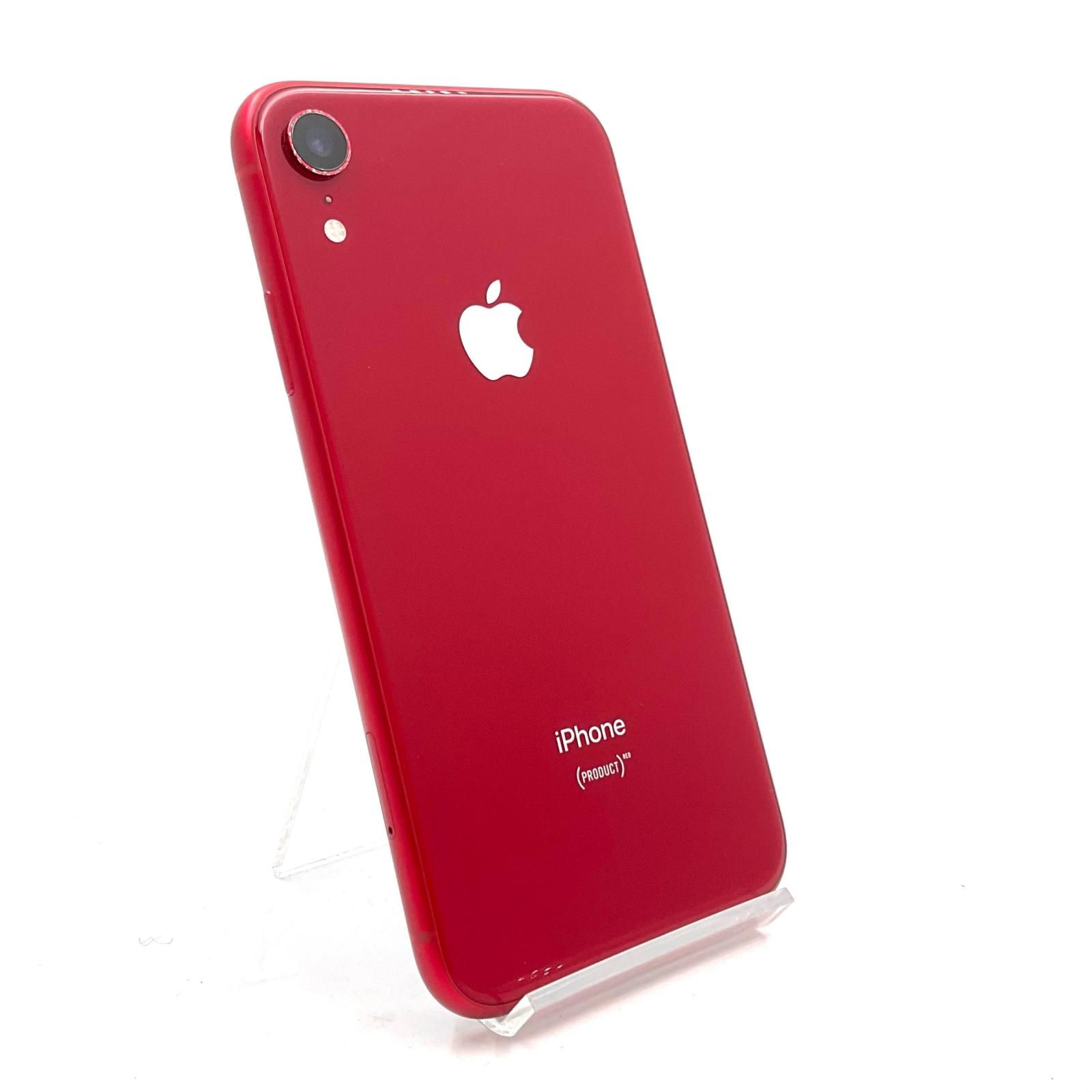 iPhone XR 128GB (PRODUCT)RED SIMフリー 白ロム 動作確認済 80%【全額
