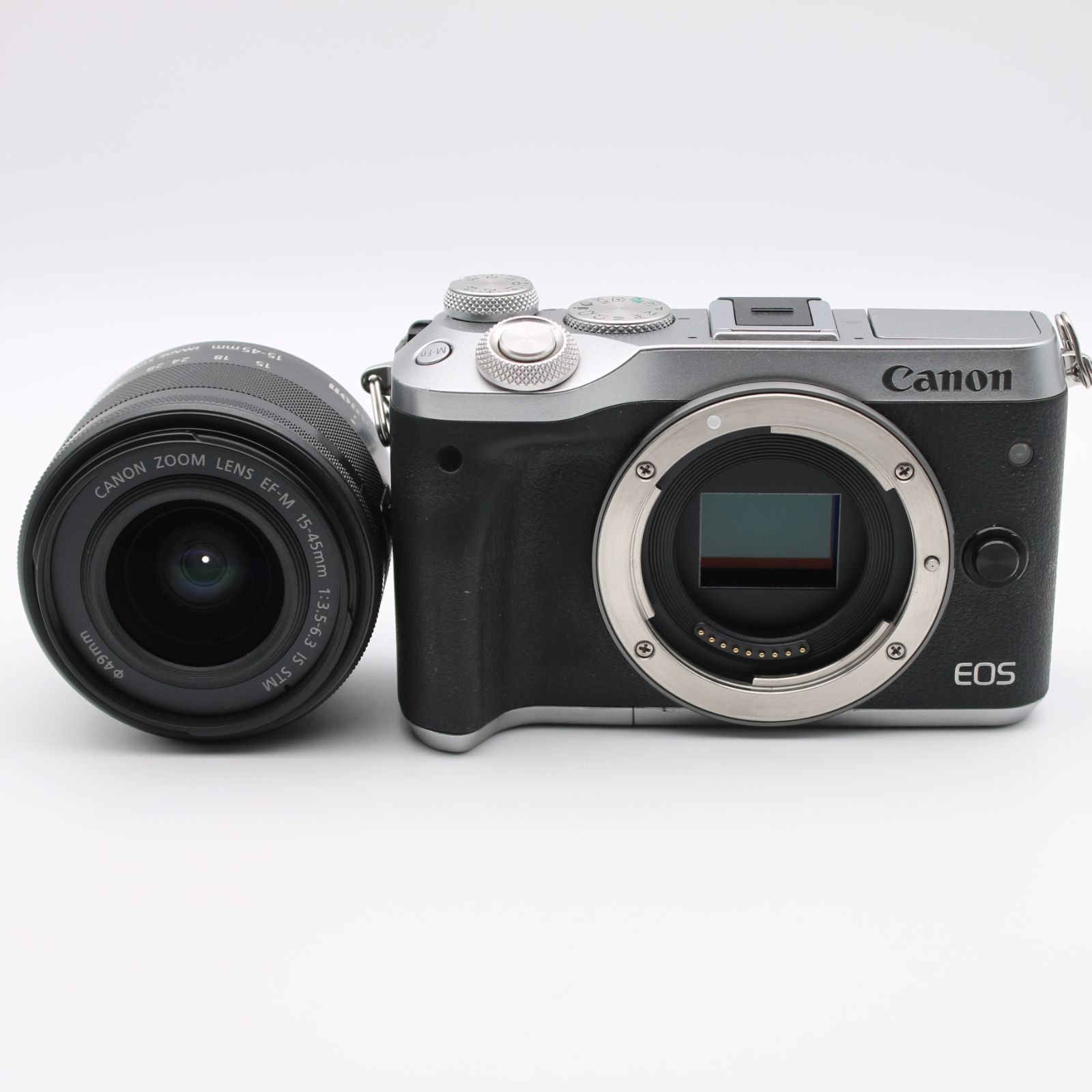 極上品】 Canon EOS M6 レンズキット シルバー EF-M 15-45mm F3.5-6.3
