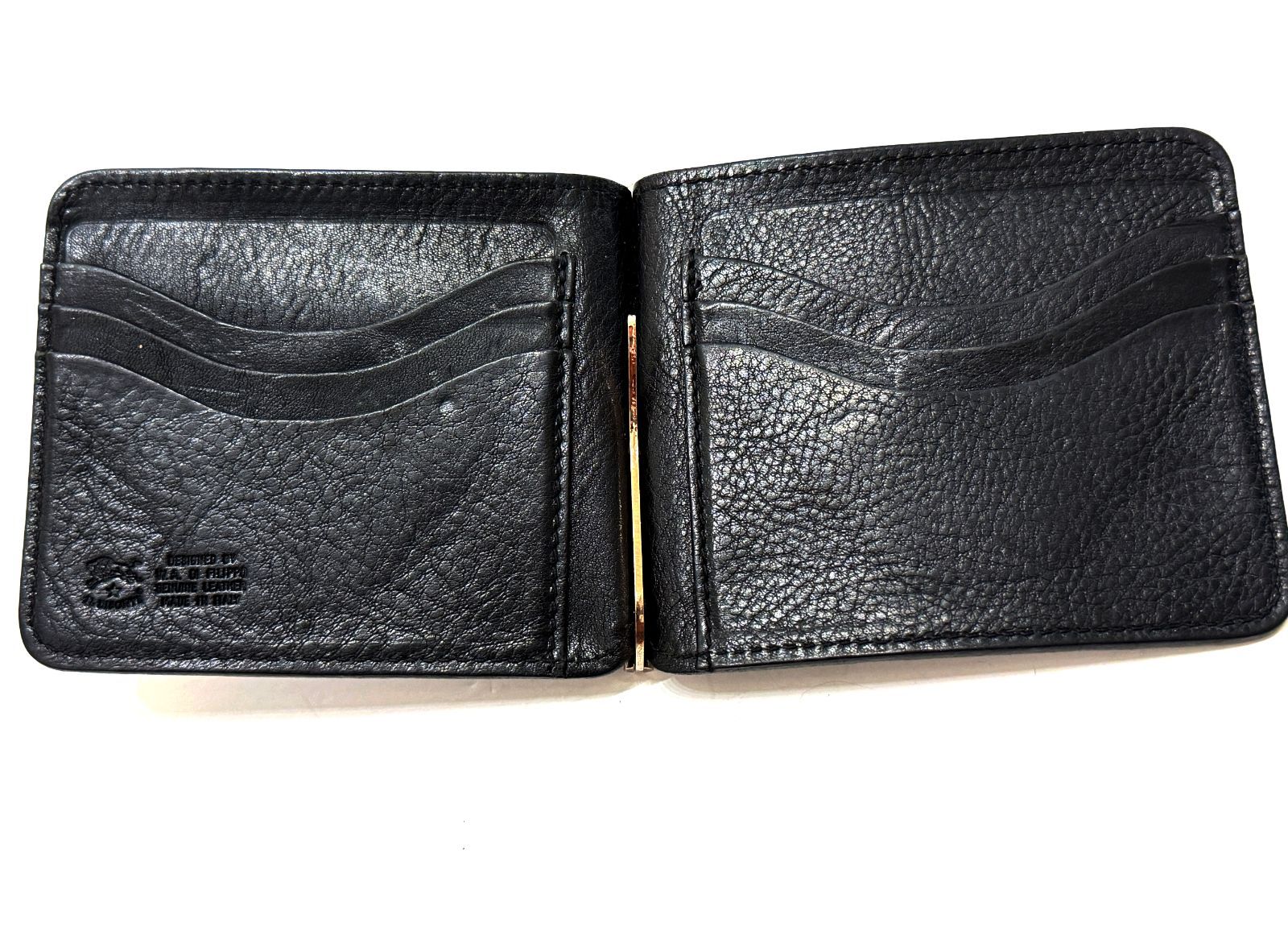 2026 現行 IL BISONTE イルビゾンテ レザー マネークリップ ブラック