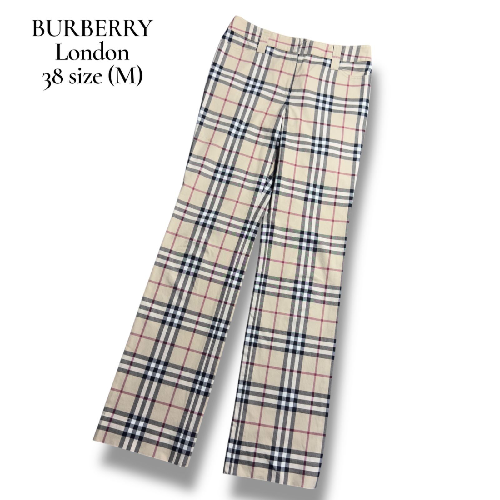 美品】Burberry London バーバリーロンドン ノバチェック柄 パンツ