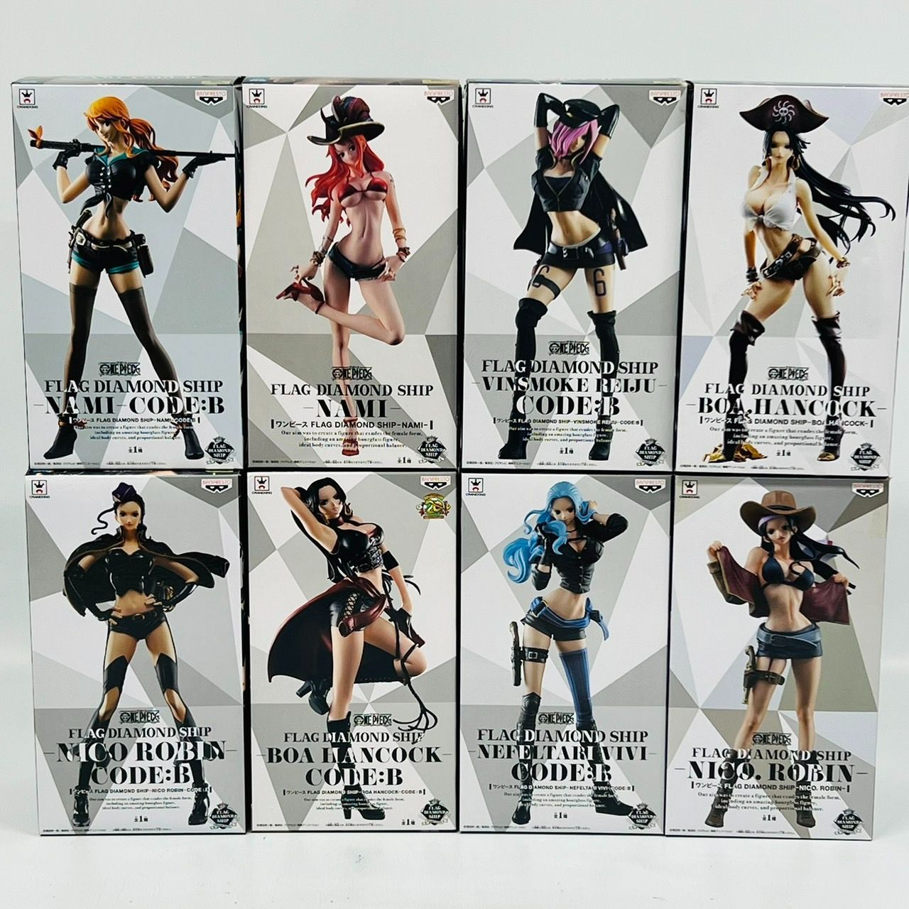 ワンピース FLAG DIAMOND SHIP フィギュア 8体 まとめ セット / ONE