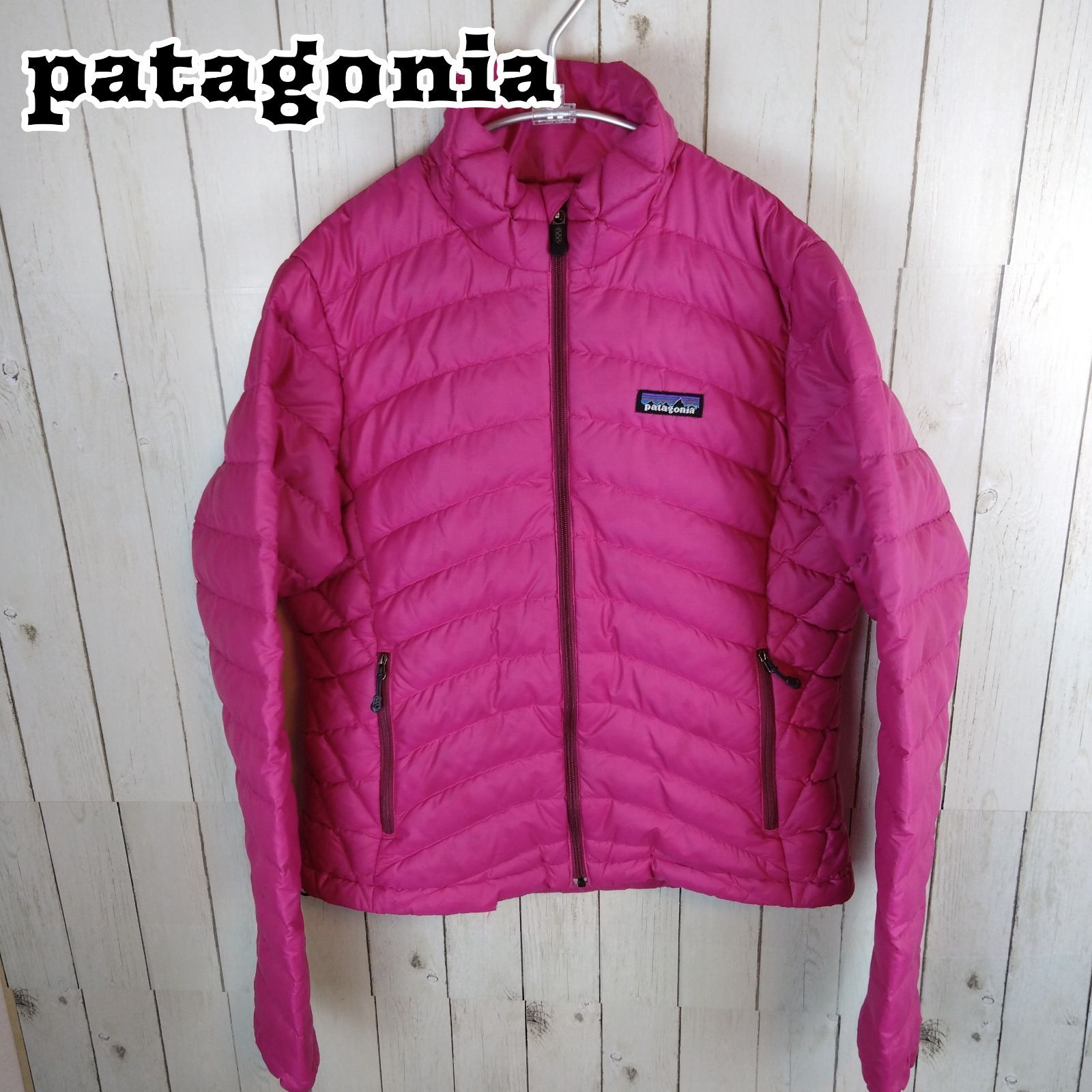 patagonia パタゴニア ダウンジャケット ワンポイントロゴ ピンク
