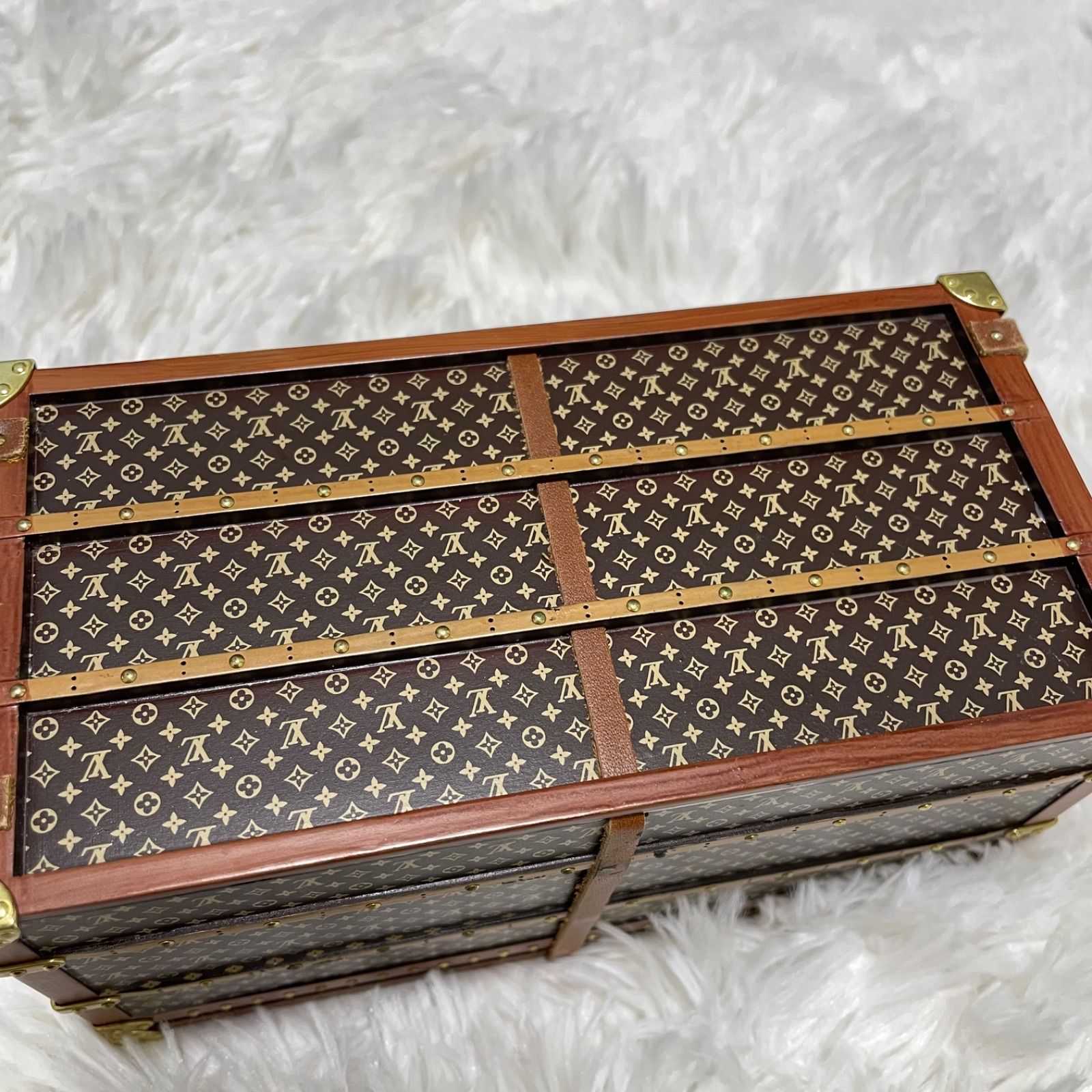 ルイヴィトン ミス フランス ノベルティ トランク モノグラム 置物