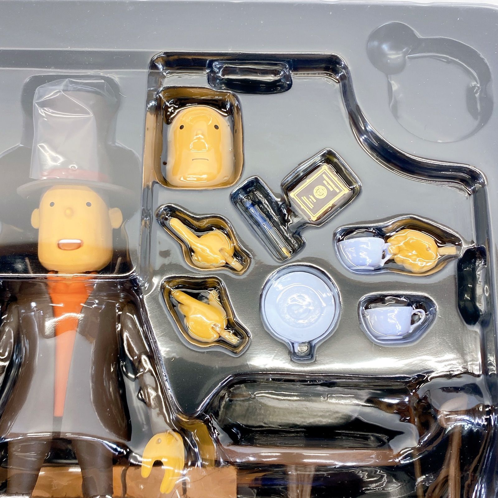 □海洋堂 REVOLTECH リボルテックヤマグチ No.086 レイトン教授 美品