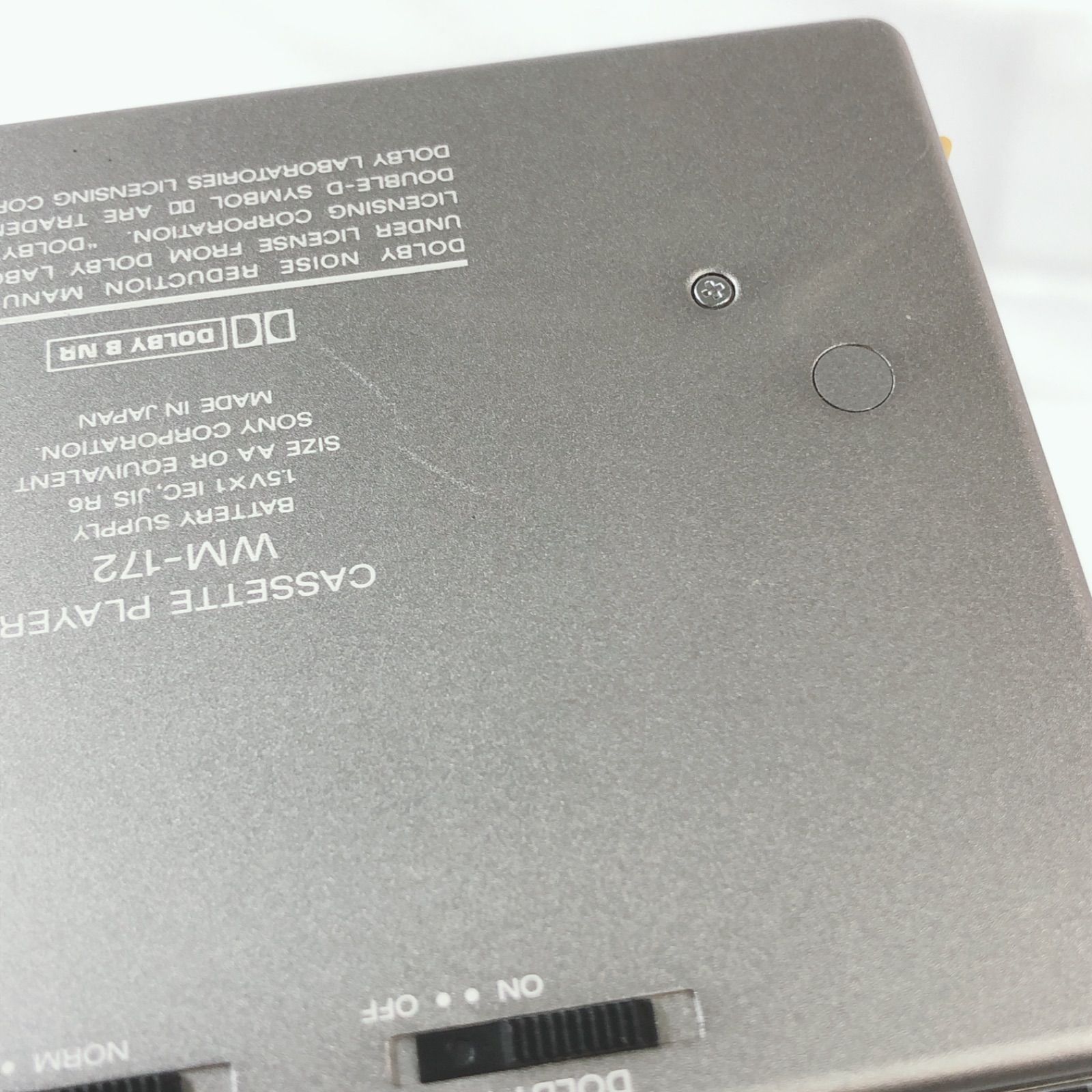 ソニー ウォークマン SONY WALKMAN WM-172 【ジャンク品】 - メルカリ