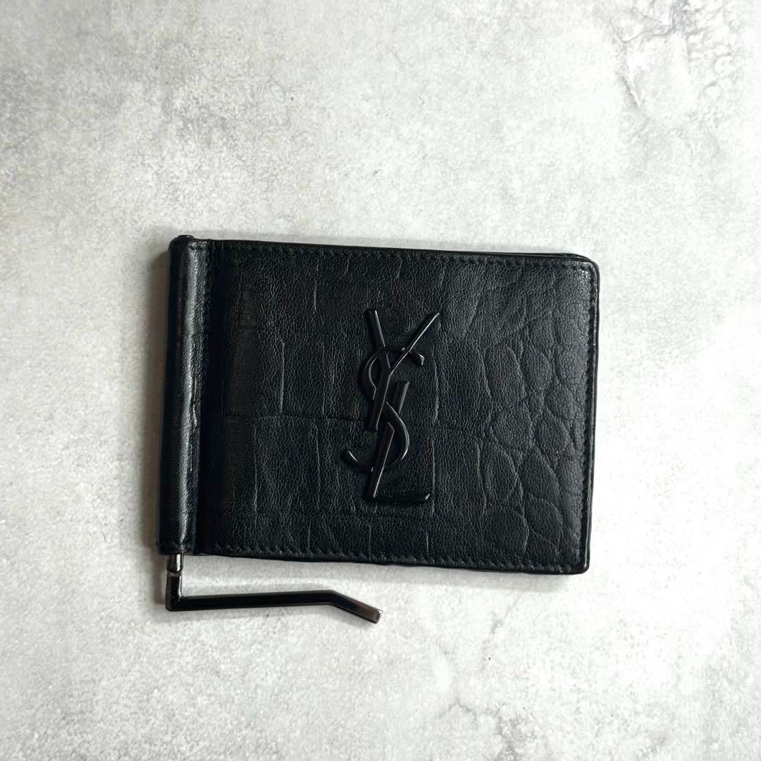 SAINT LAURENT マネークリップ ブラック サンローラン サンローラン