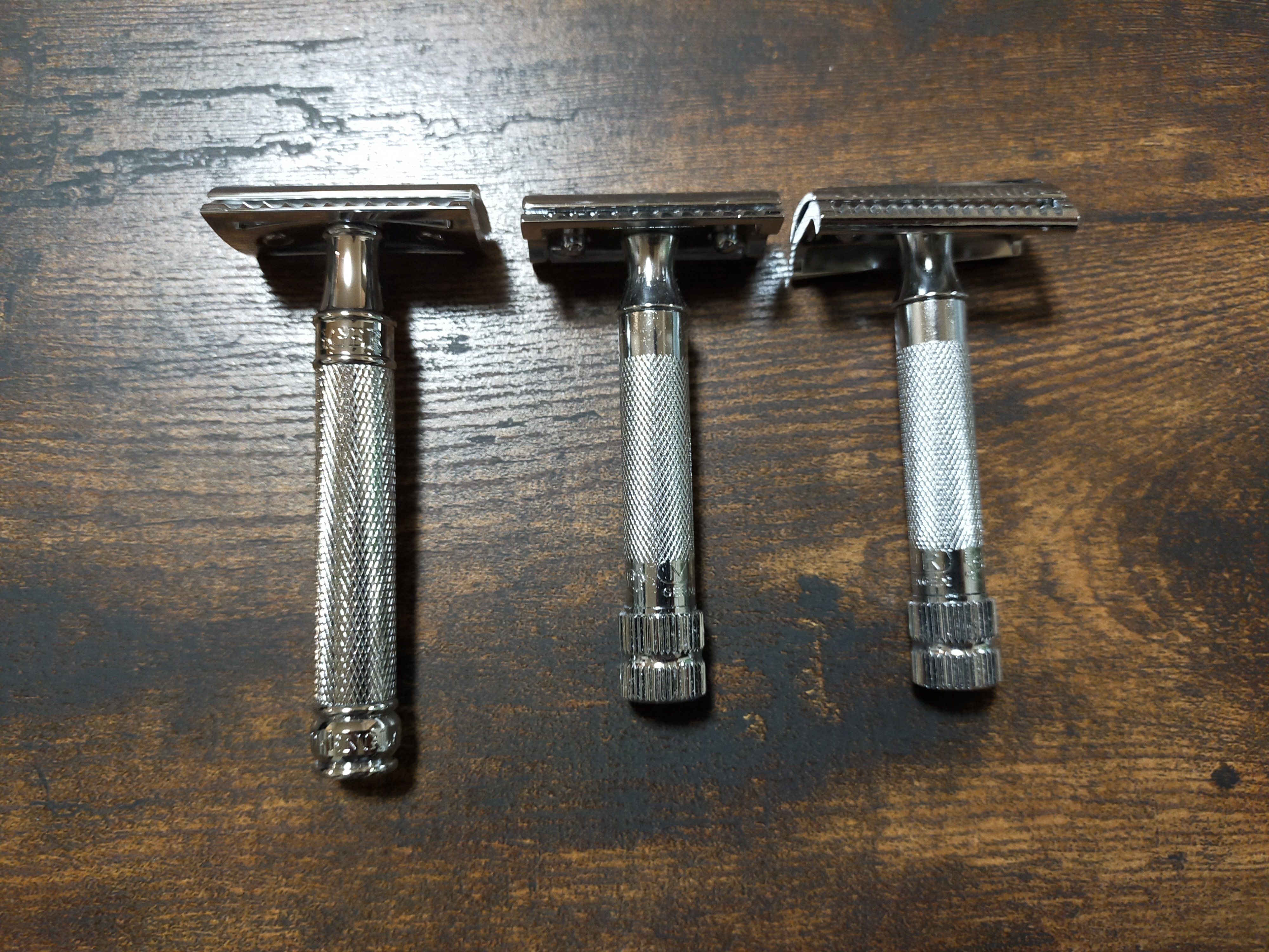 gillette exective 1948 ダチョウ革ケース付き両刃カミソリ