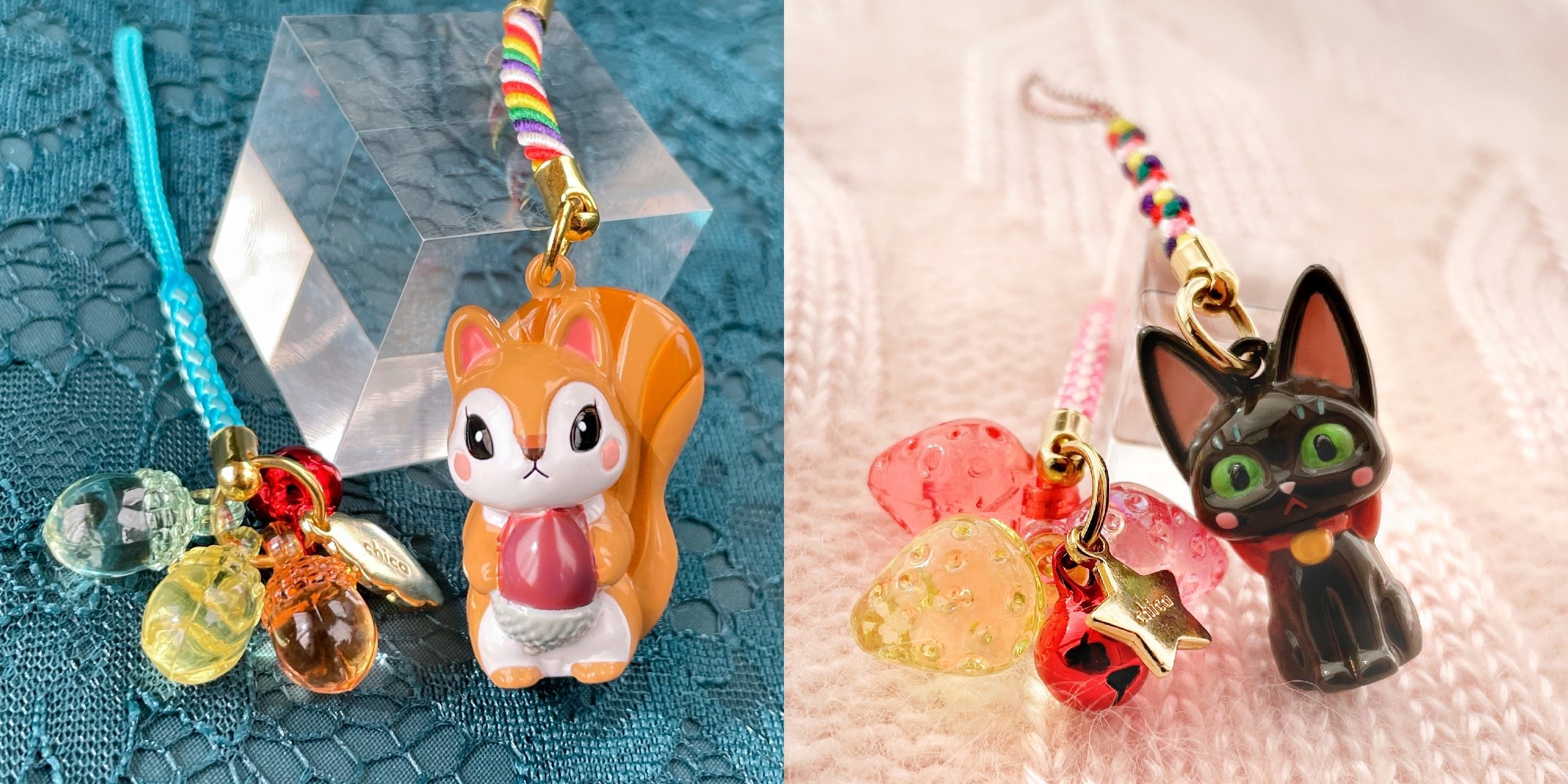 3月のライオン」リスポッケ先生&いちごちゃん根付鈴 原画と鈴の音色の