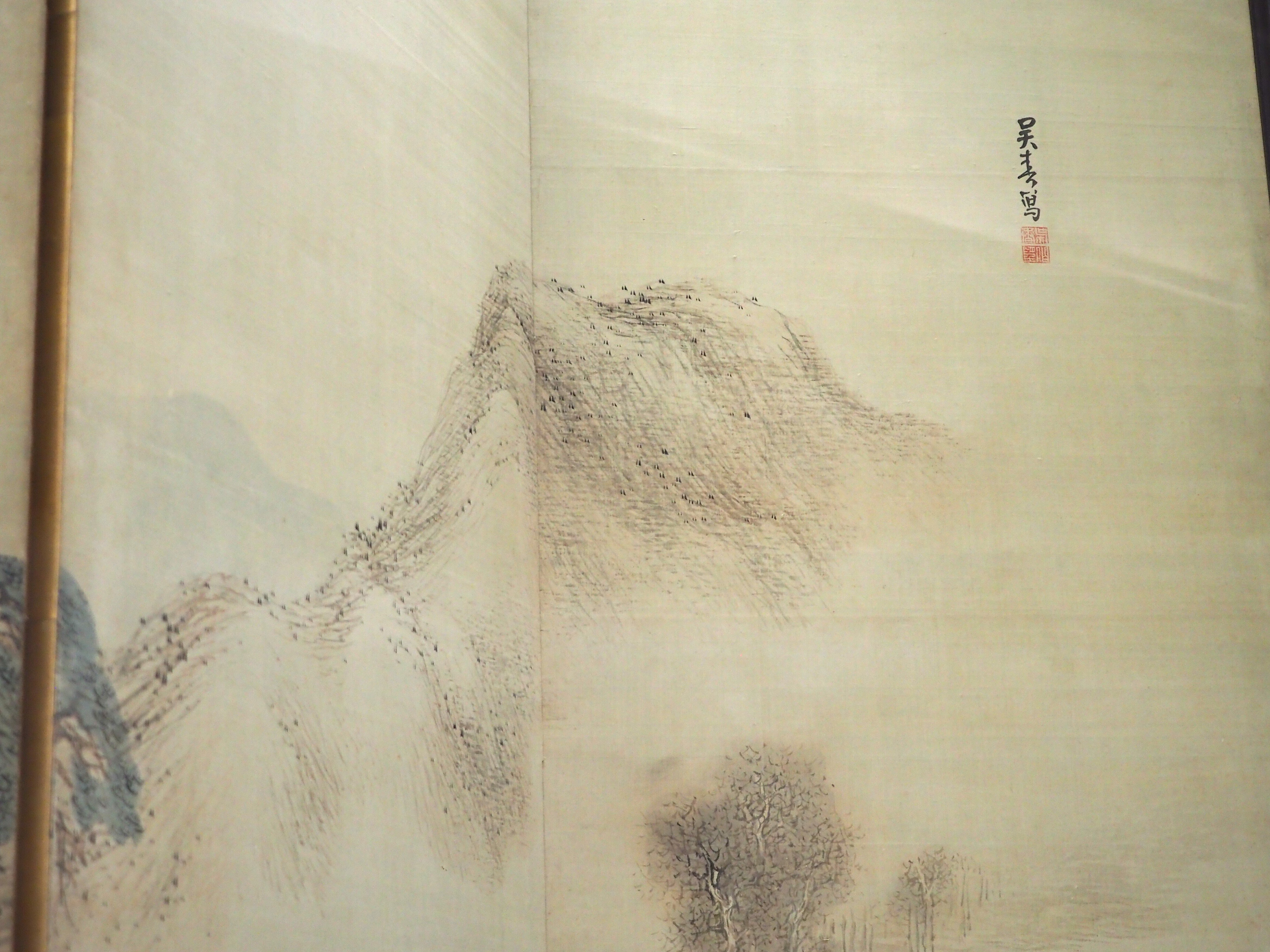 わたしも思いました…これは呉春の傑作です。《山水図屏風》@東京国立