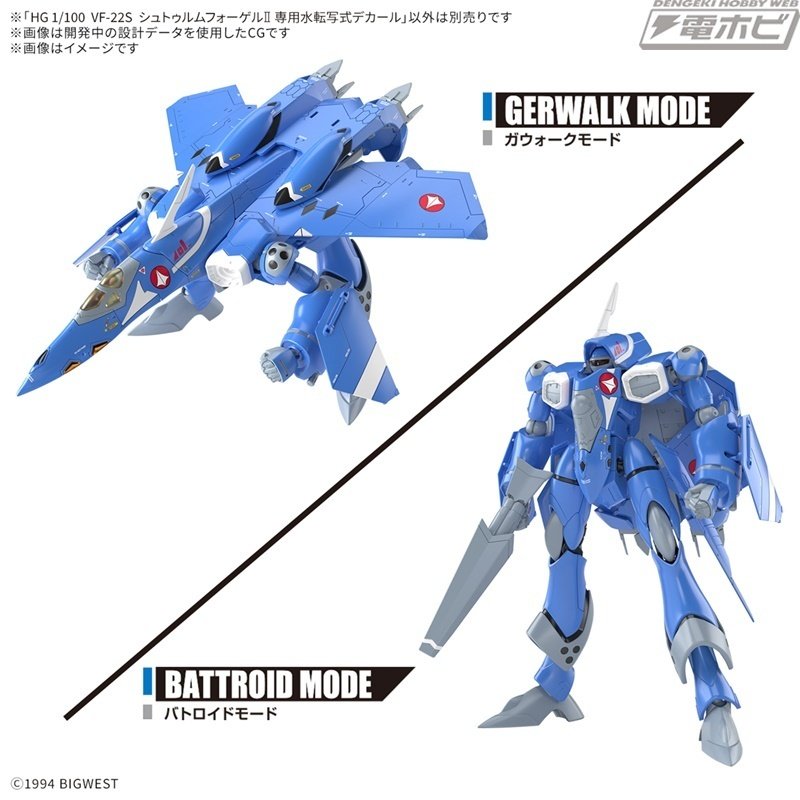 HG『マクロス』プラモシリーズからミリアとマックスが搭乗する「VF-22S