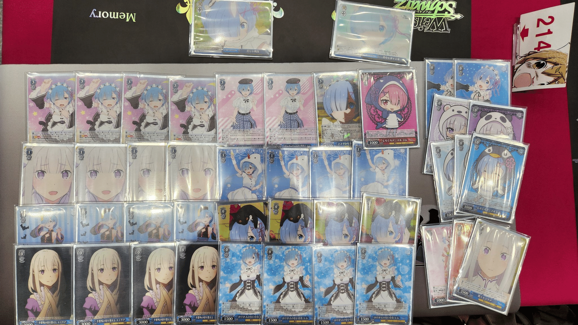 ヴァイスシュヴァルツ リゼロ 8門 デッキ r以下4コンつき ヴァイス