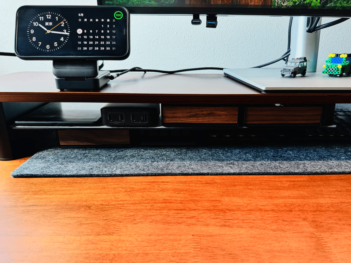 amesoba デスクシェルフ レビュー！卓上モニタースタンドで整う理想の