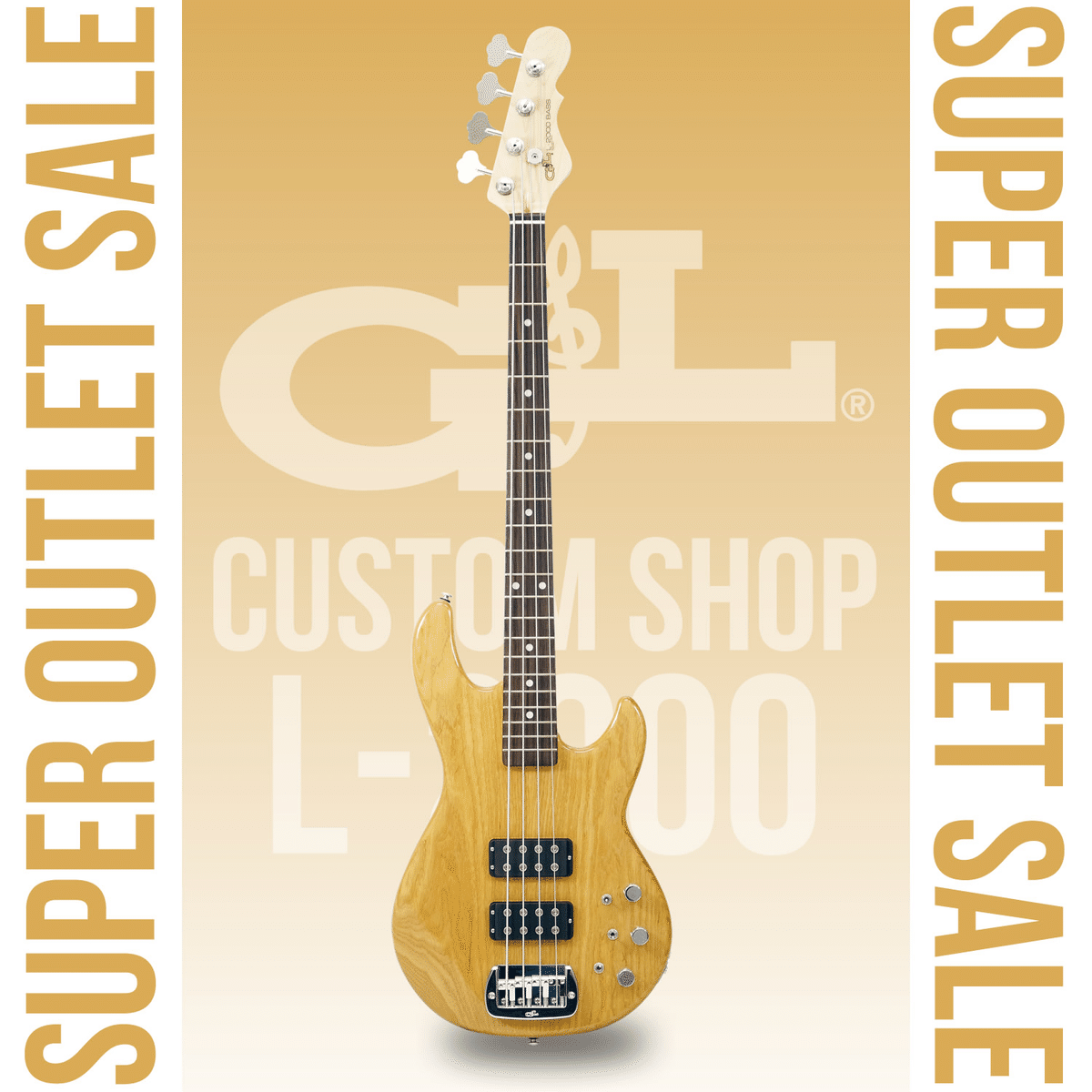 G&L祭り！USAカスタムショップ製の極上「L-2000」！こちらは渋い