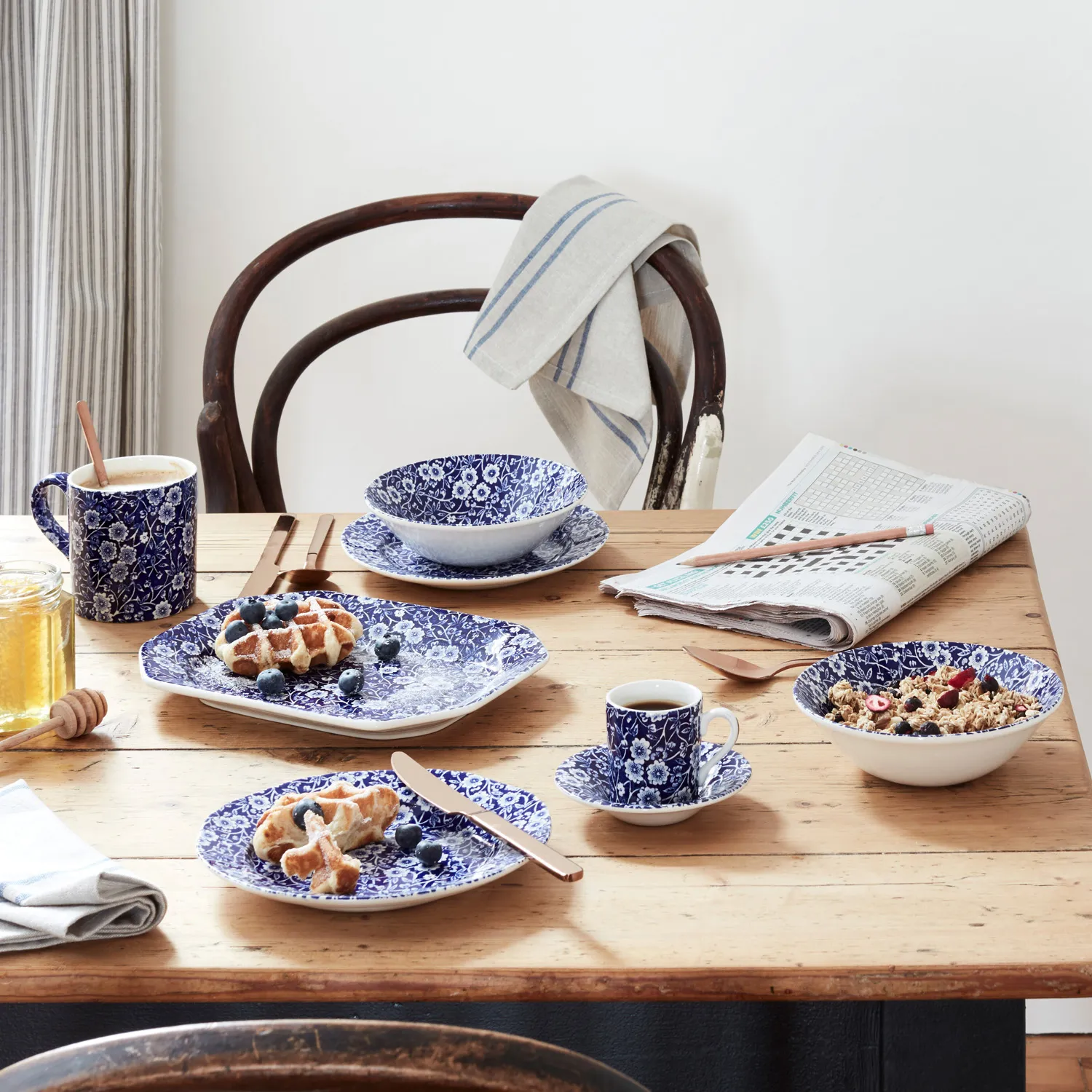 Burleigh Blue Calico Salad Plate | Sur La Table