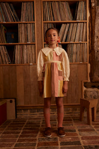 Cotton woven embroidered dress vintage inspired child. – Apolina