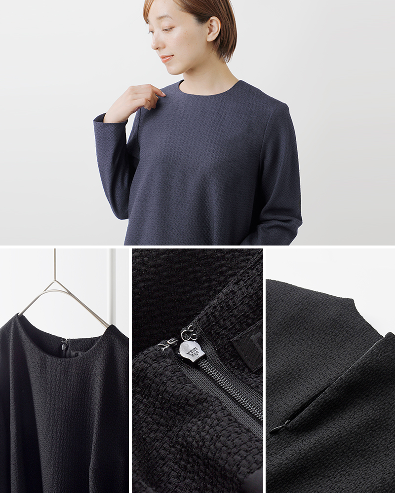 nooy ヌーイ ブークレ ジャガード テント ドレス fop05-yo | iroma