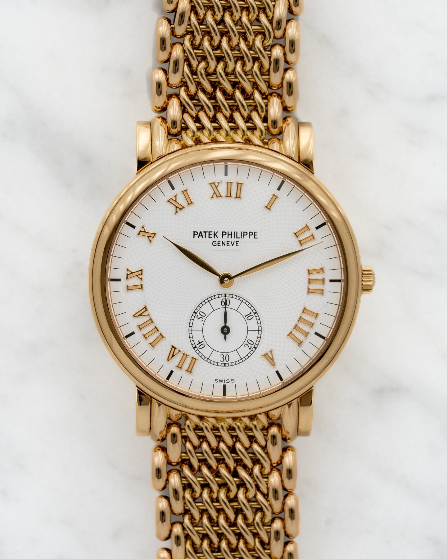 パテック フィリップ カラトラバ 5022 YG ホワイトギョーシェダイアル