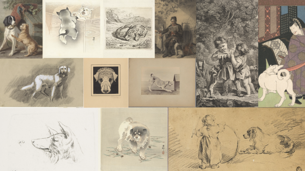 ワンちゃん全員集合！」犬 絵画 油絵 油彩画 絵 動物 原画 F8号 ワン