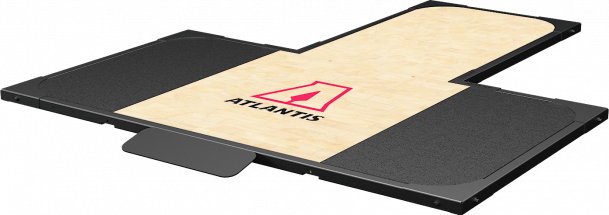 Platform with hardwood surface (C511 & RS611) (B4854) - Atlantis
