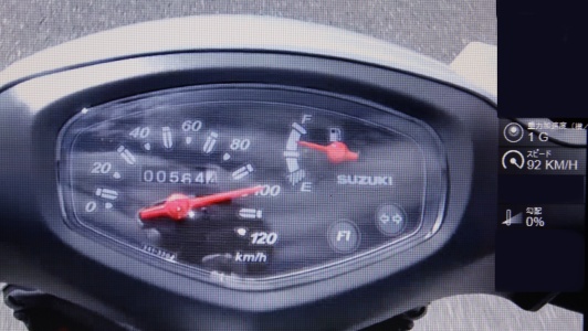 アドレスv125s スピードメーター 120 km/h アドレスv125sメーター
