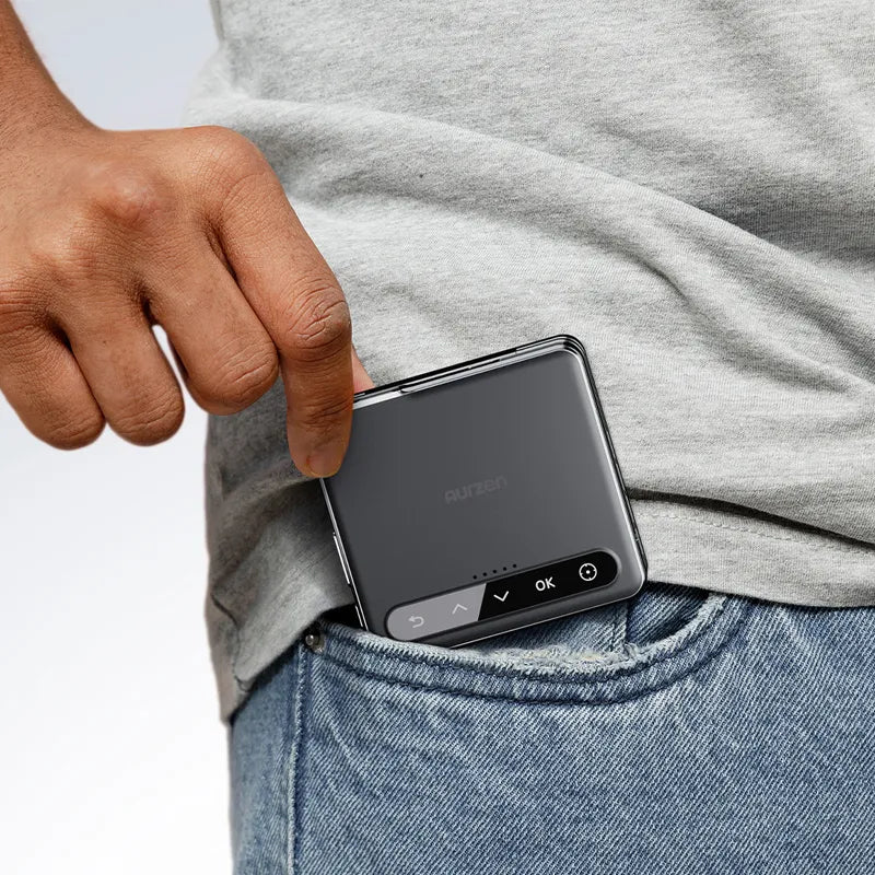 Aurzen ZIP Projector | World's First Tri-Fold Mini Projector