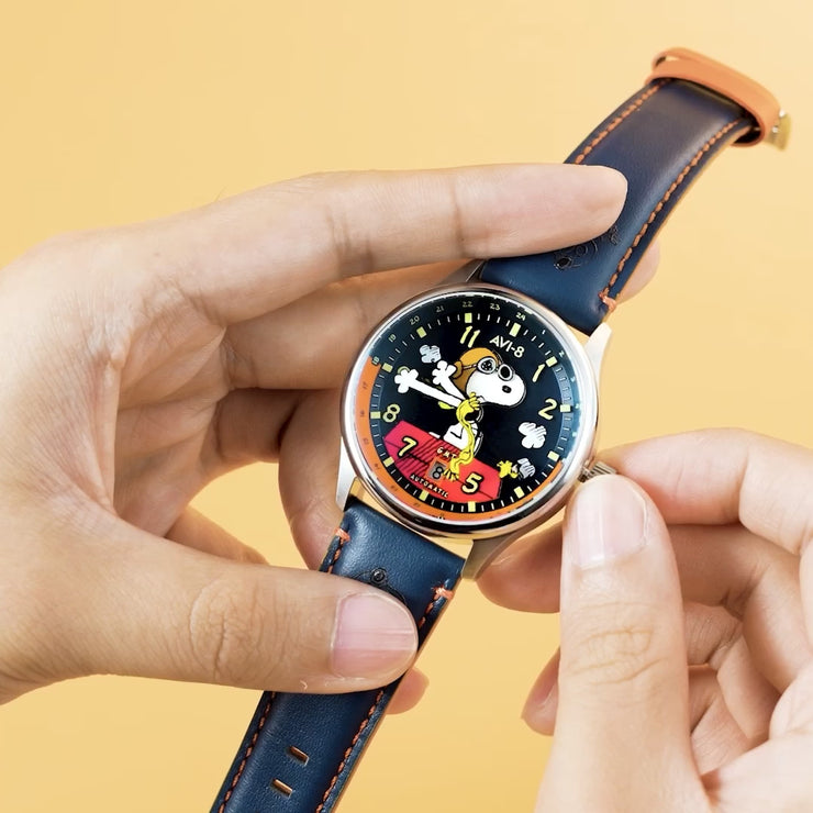 Sketchbook Blue | Hawker Hurricane Kent GMT Automatic Peanuts