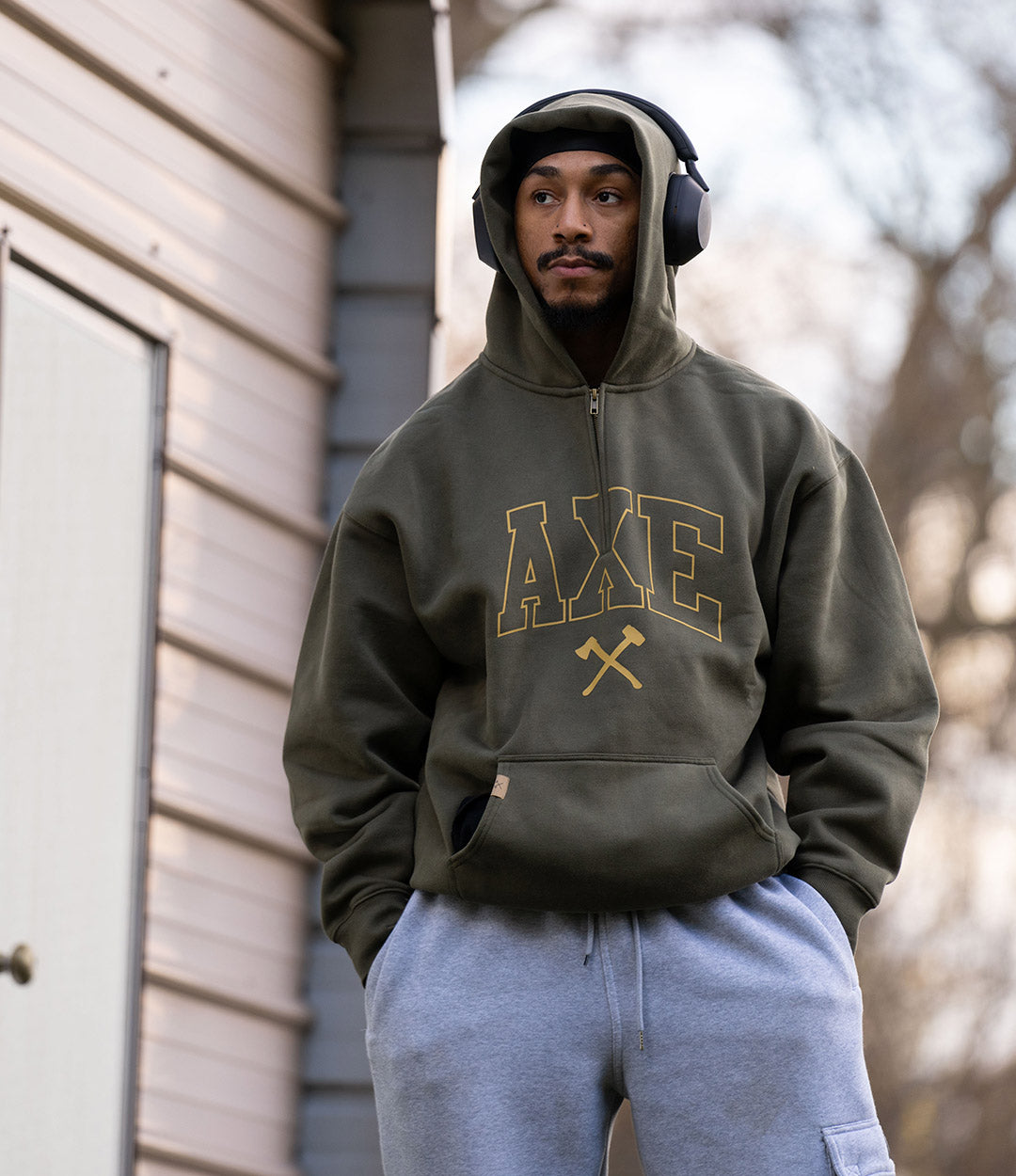 Collegiate AXE Plush Quarter Zip – Axe & Sledge Supplements