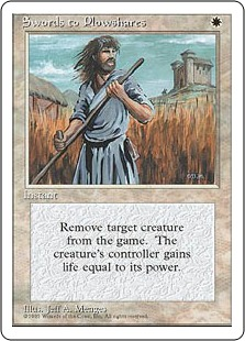 剣を鍬に/Swords to Plowshares》[4ED] 【EN】 – MTG通販専門 | あずきみ