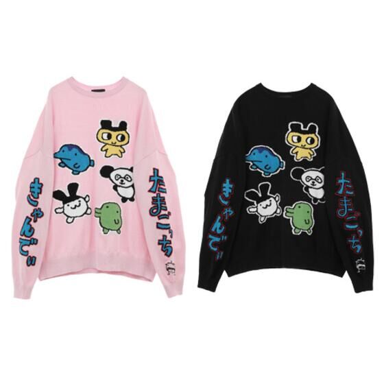 たまごっち×CANDY STRIPPER】たまごっちときゃんでぃ KNIT