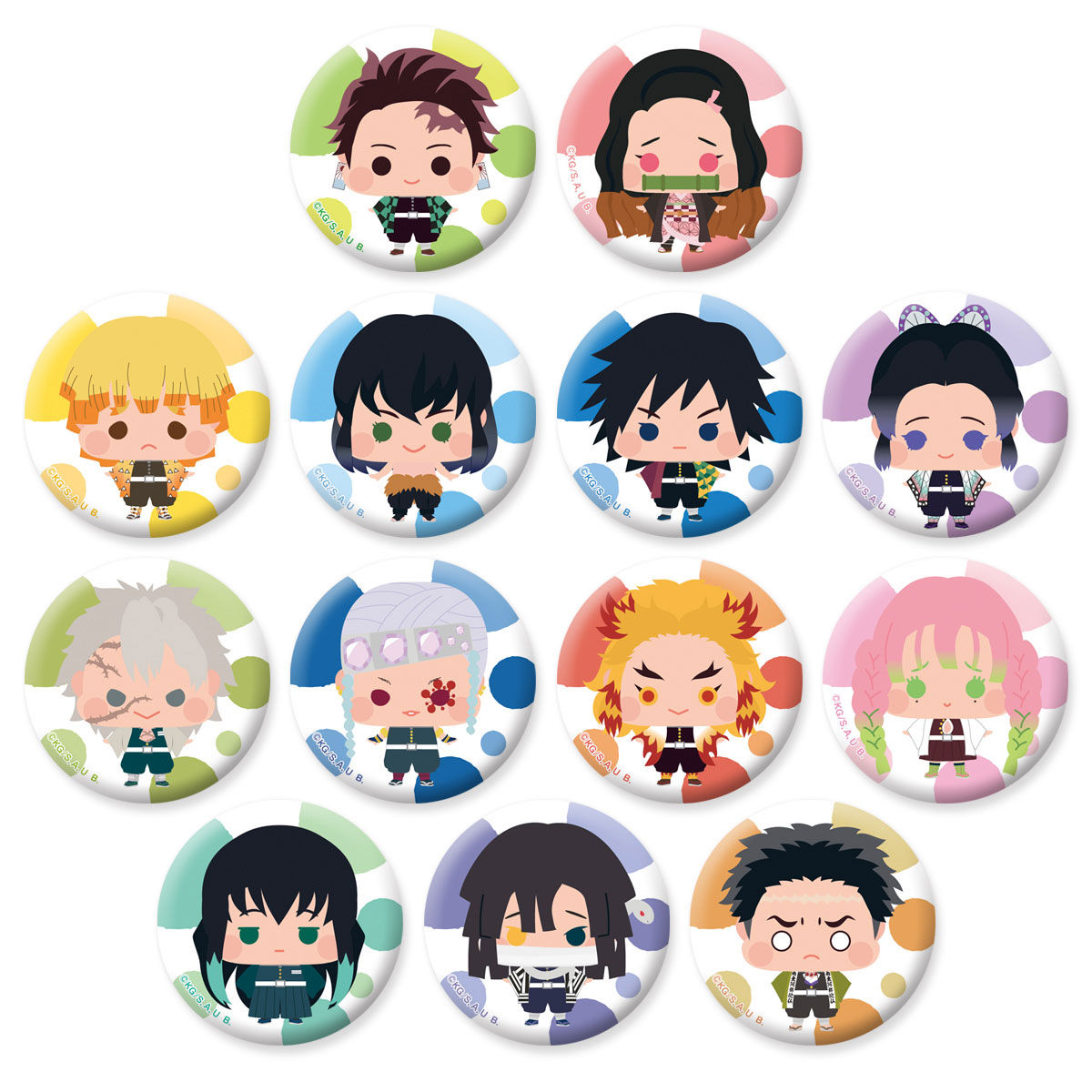 u*t様 鬼滅の刃 きゃらまるマスコットバッジ 19セット売り❤︎ 鬼滅の