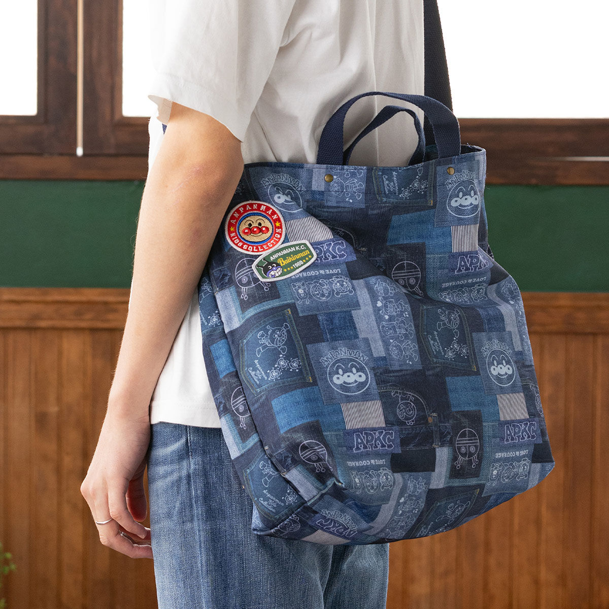 デニムパッチワークトートバッグ | それいけ！アンパンマン