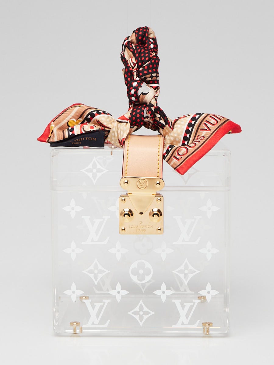 Louis Vuitton Transparent Monogram Plexiglas Cube Scott Box