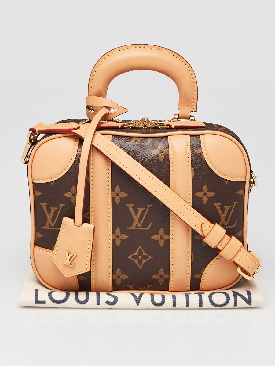 Louis Vuitton Monogram Canvas Small Valisette Bag w/o Chain Strap