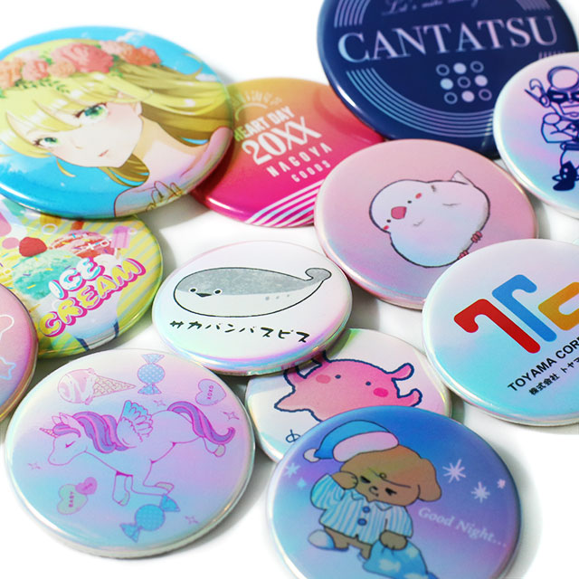 正規品】バラ売り可能 富江 ホログラム ラメ入り オーロラ バッジ