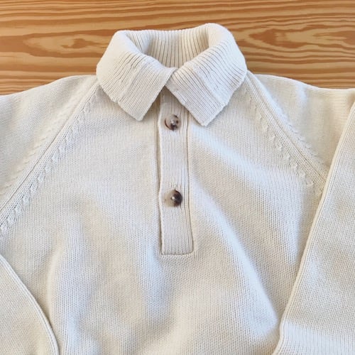 AURALEE・ハードツイストメリノニットビッグポロ | a flat shop