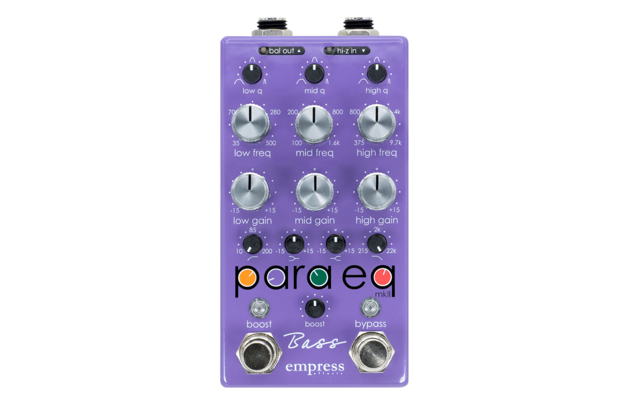 Empress Effectsよりベース専用のパラメトリックEQ／ブースト・ペダル
