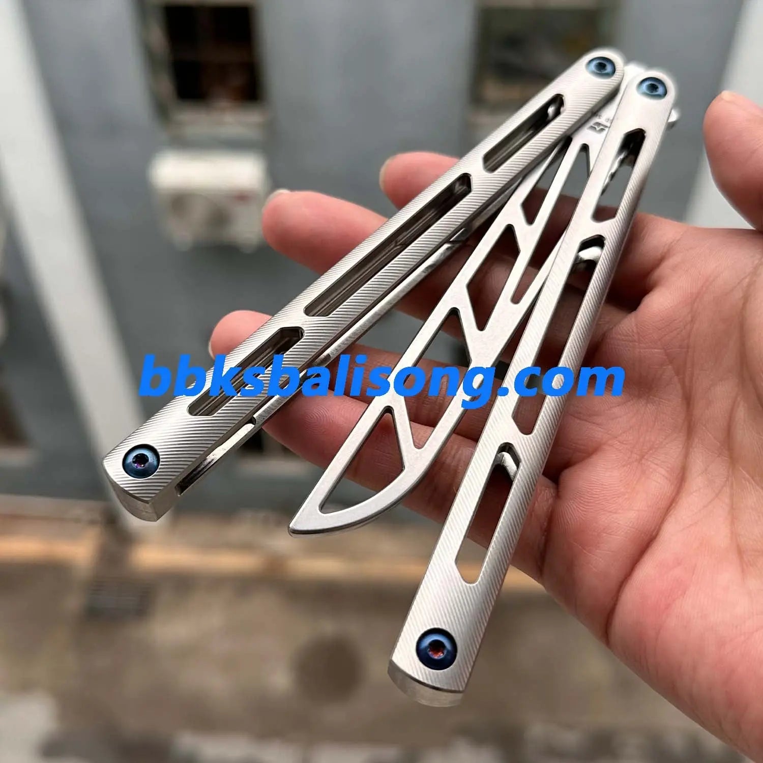 ARMED SHARK Tsunami Balisong Clone Titanium Chanwich Handle